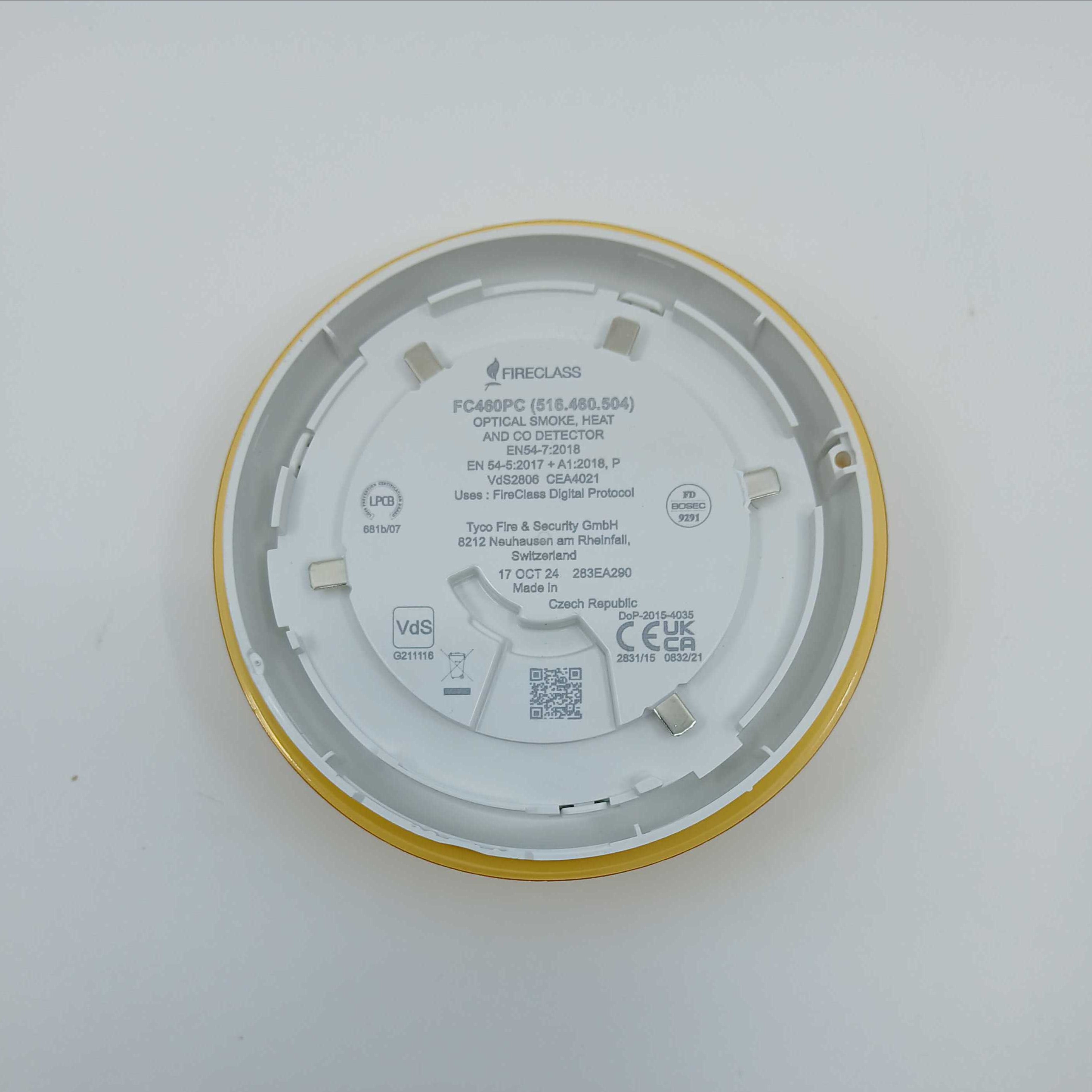 FireClass 516.460.504 FC460PC Triple Sensor Smoke Heat CO Detector - JEM Systems UK