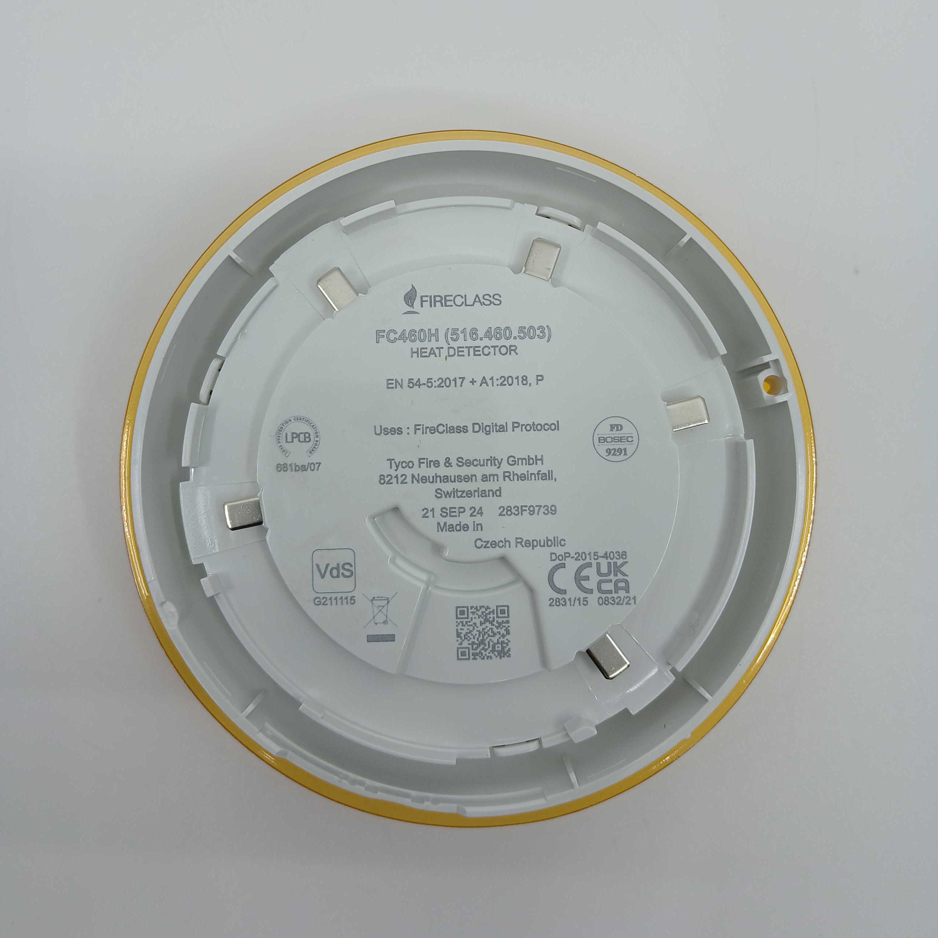 FireClass 516.460.503 FC460H Thermal Heat Detector