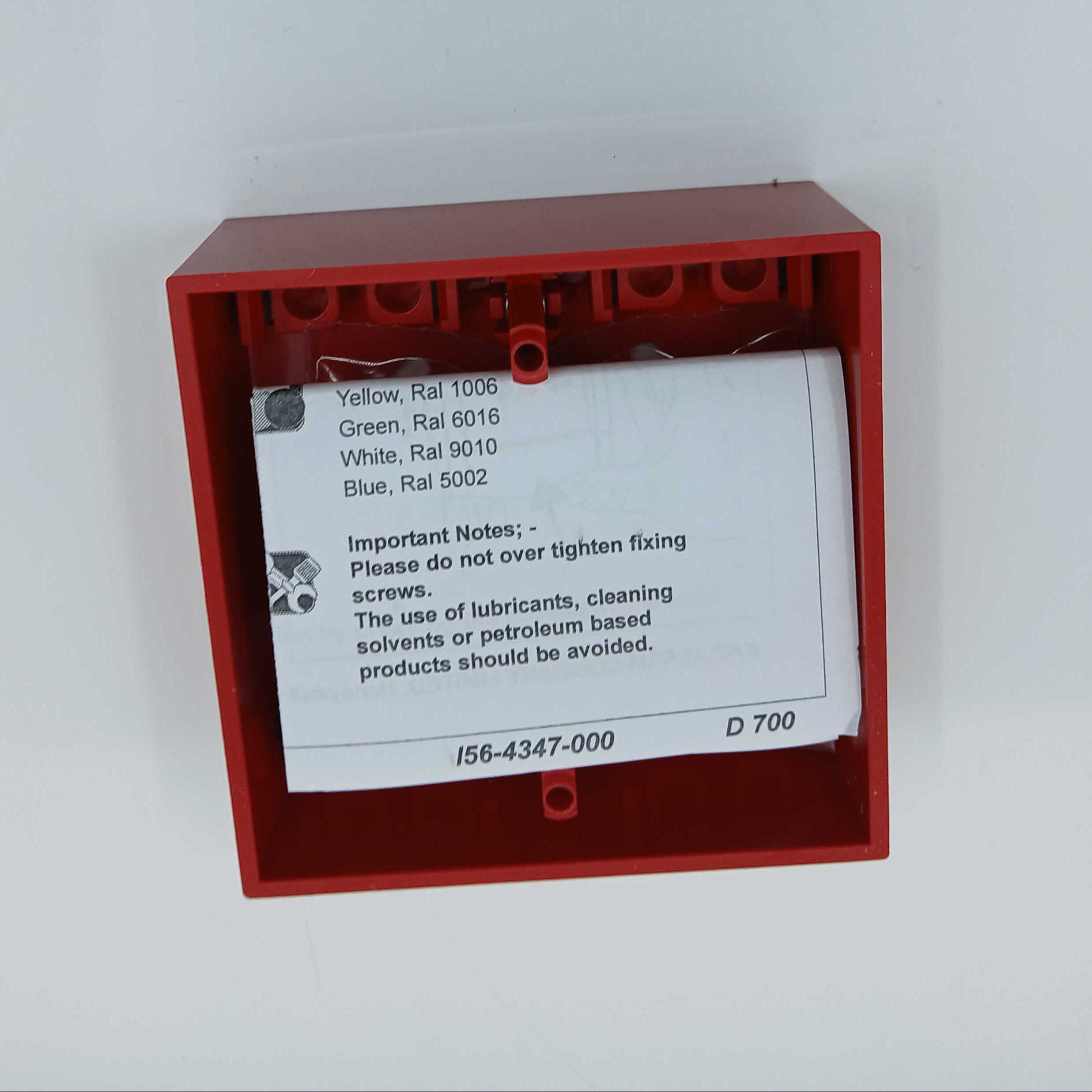 FireClass 2501234 Conventional Manual Call Point, Plastic - JEM Systems UK