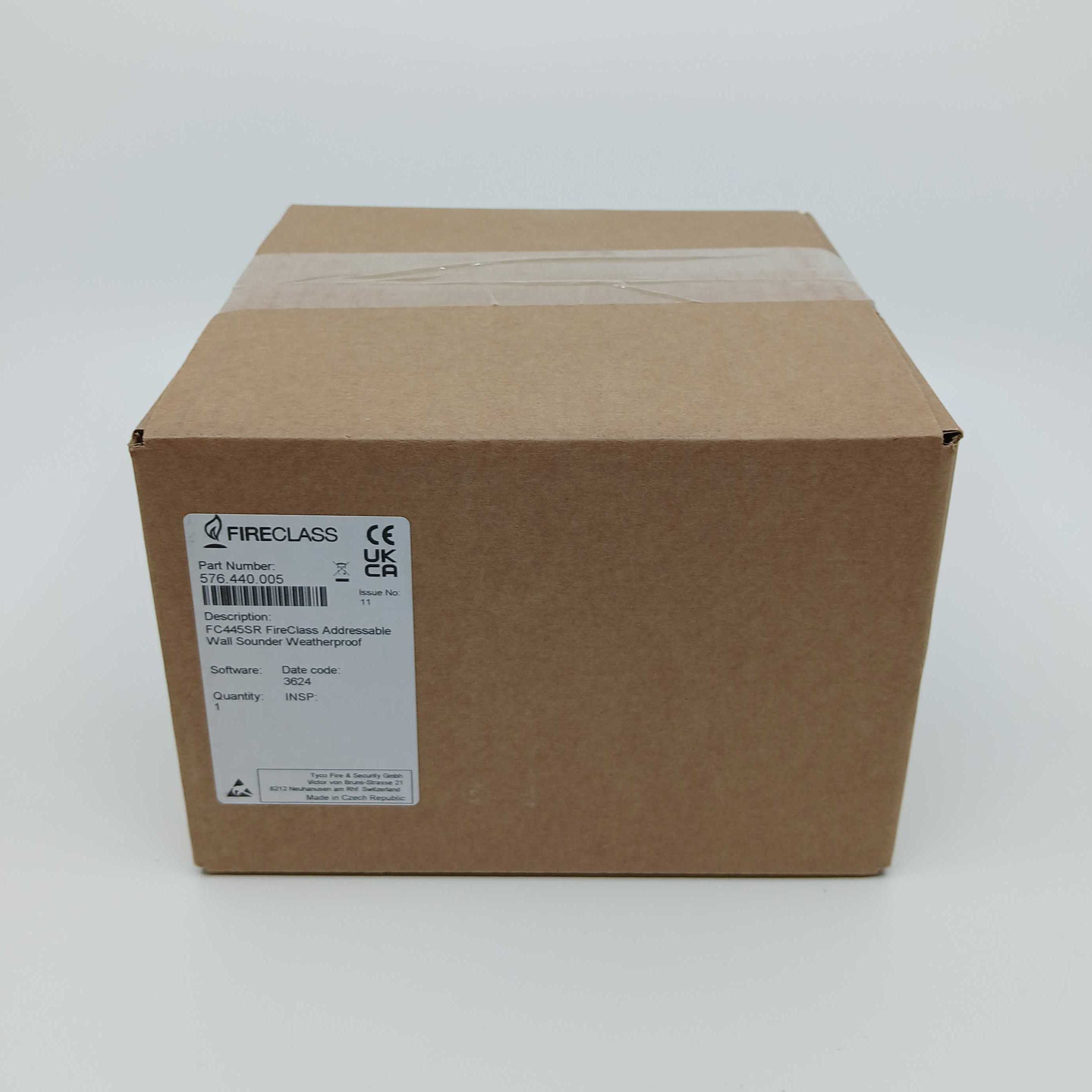 FireClass 576.440.005 FC445SR Addressable Weatherproof Red Wall Sounder - JEM Systems UK