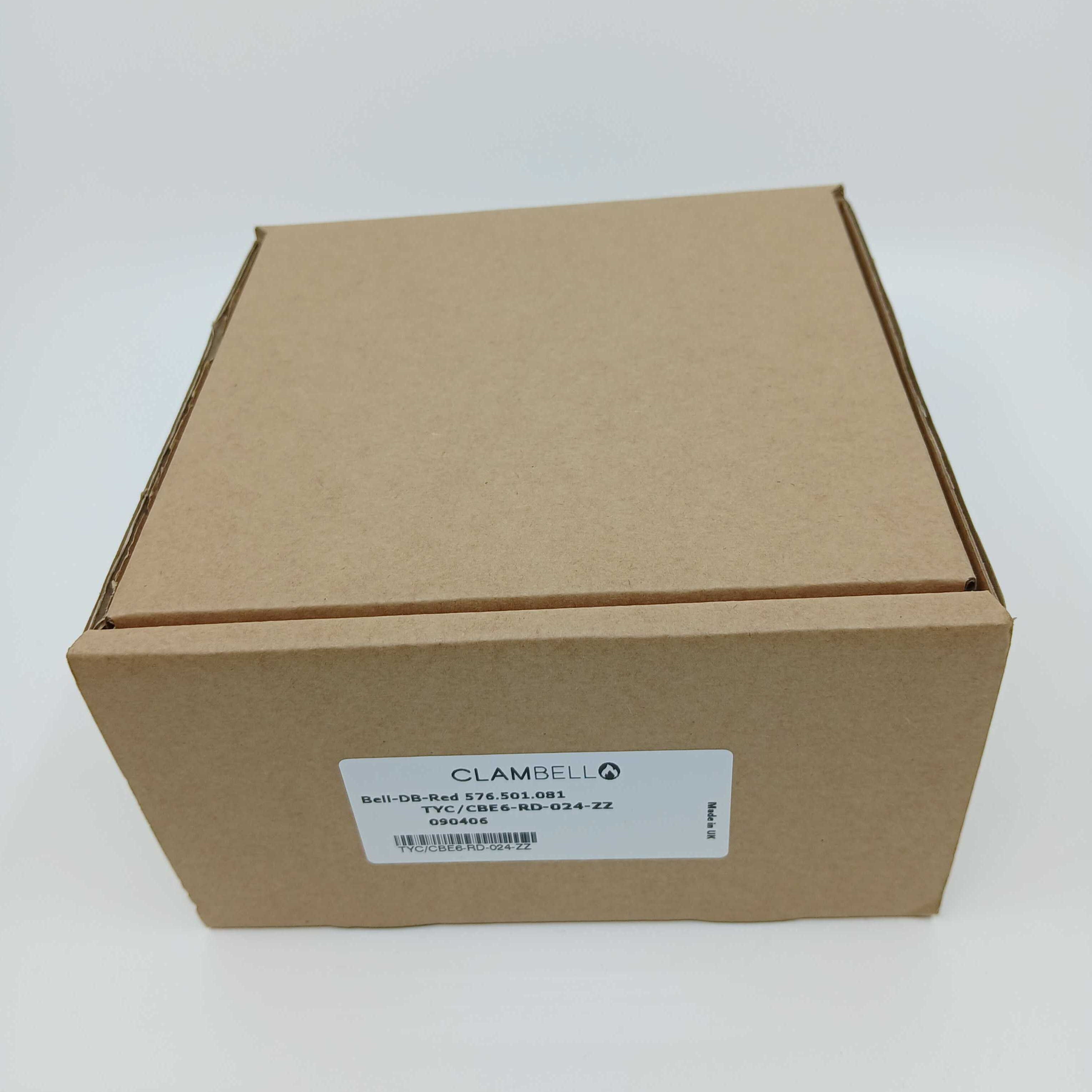 FireClass 576.501.081 ClamBell 24 V 6" Fire Alarm Bell Red - JEM Systems UK