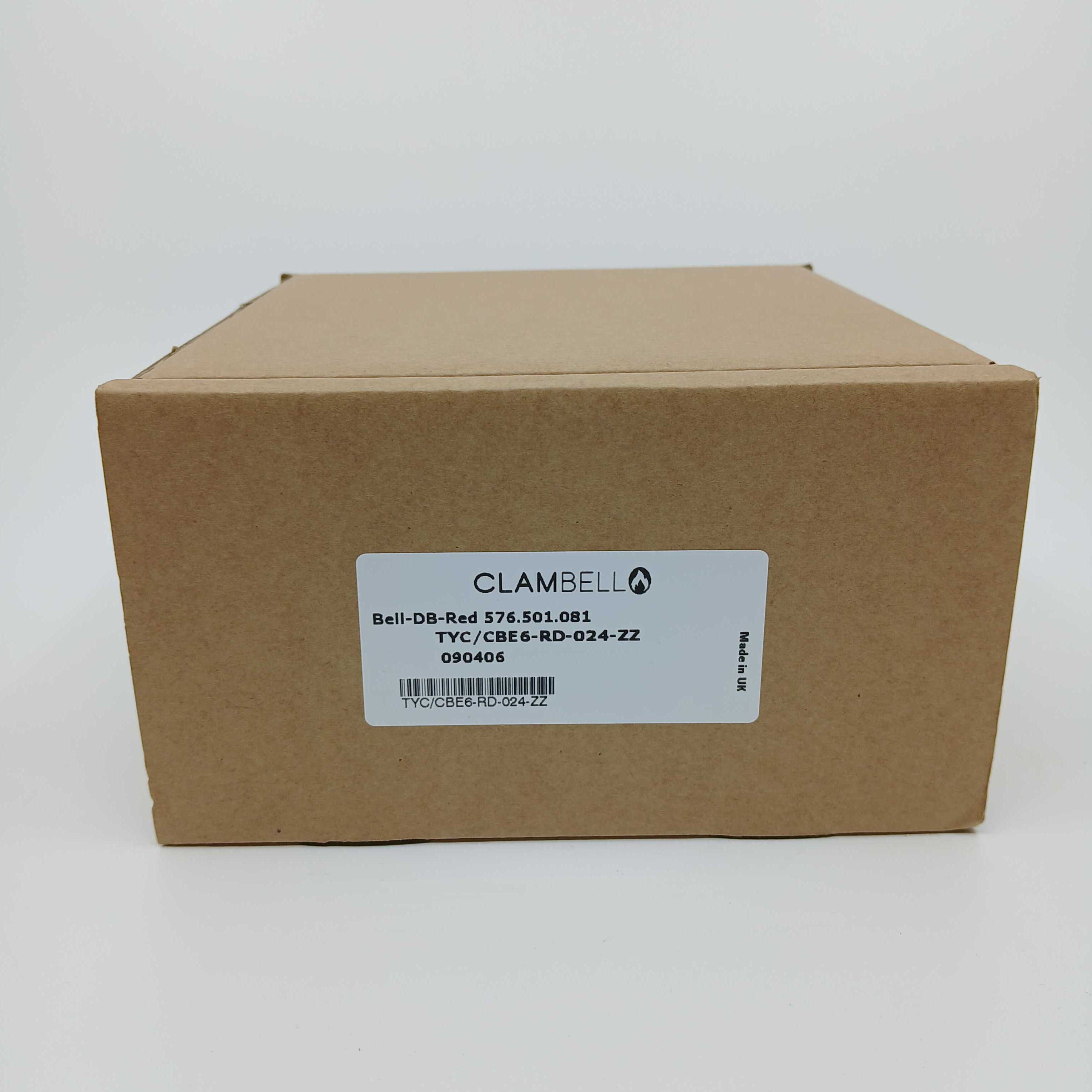 FireClass 576.501.081 ClamBell 24 V 6" Fire Alarm Bell Red - JEM Systems UK