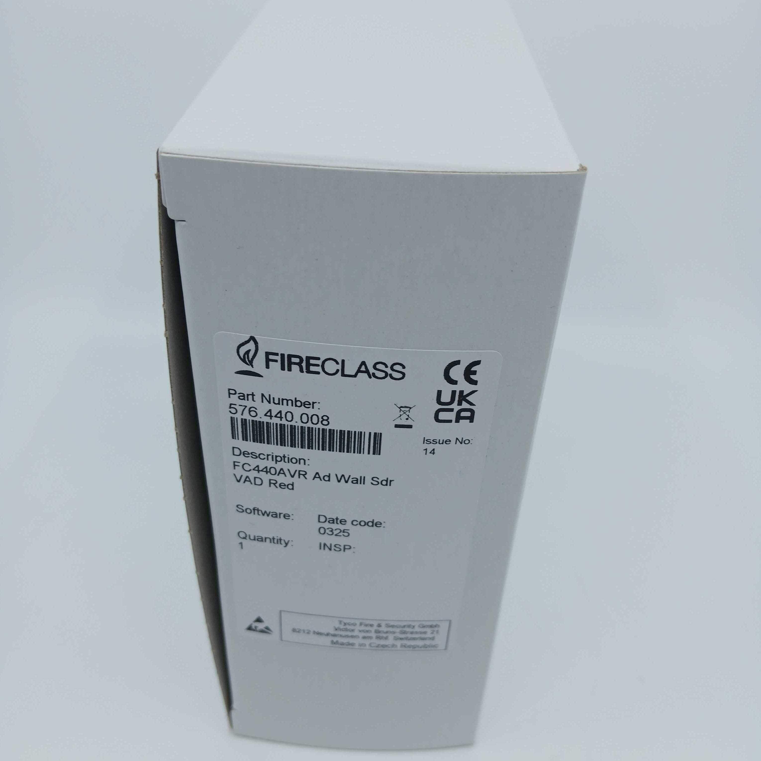 FireClass 576.440.008 FC440AVR Addressable Red Wall Sounder VAD - JEM Systems UK