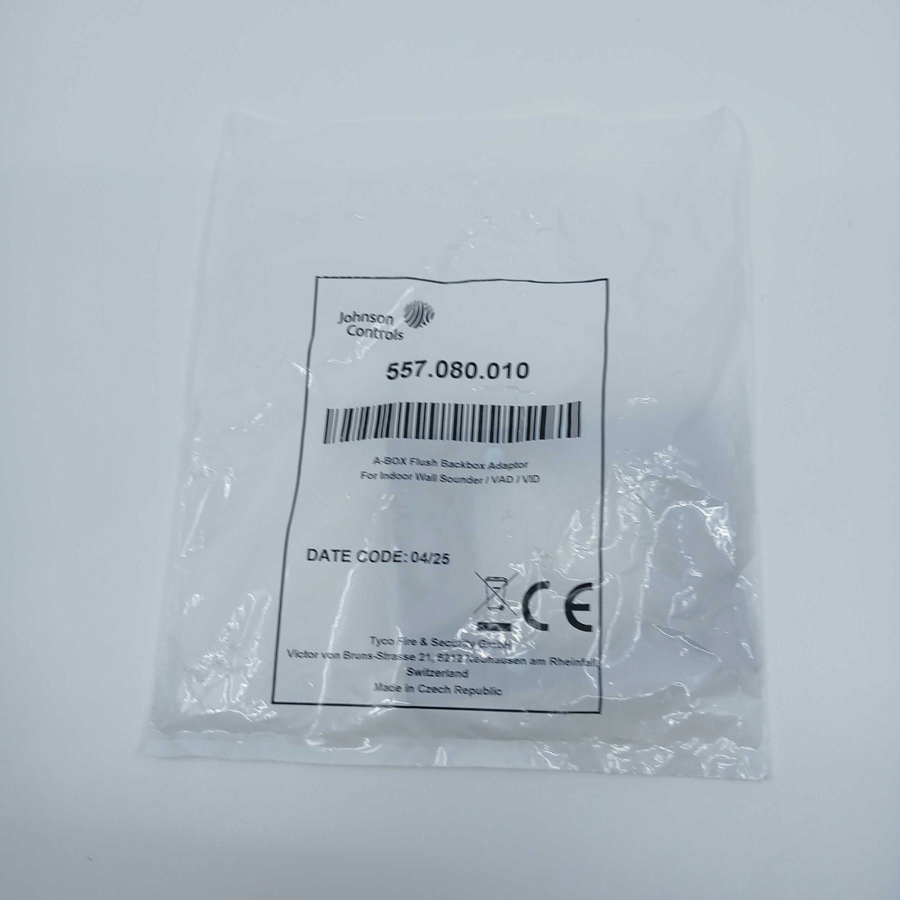 FireClass 557.080.010 Addressable Sounder Spare, A-Box Flush Adaptor - JEM Systems UK