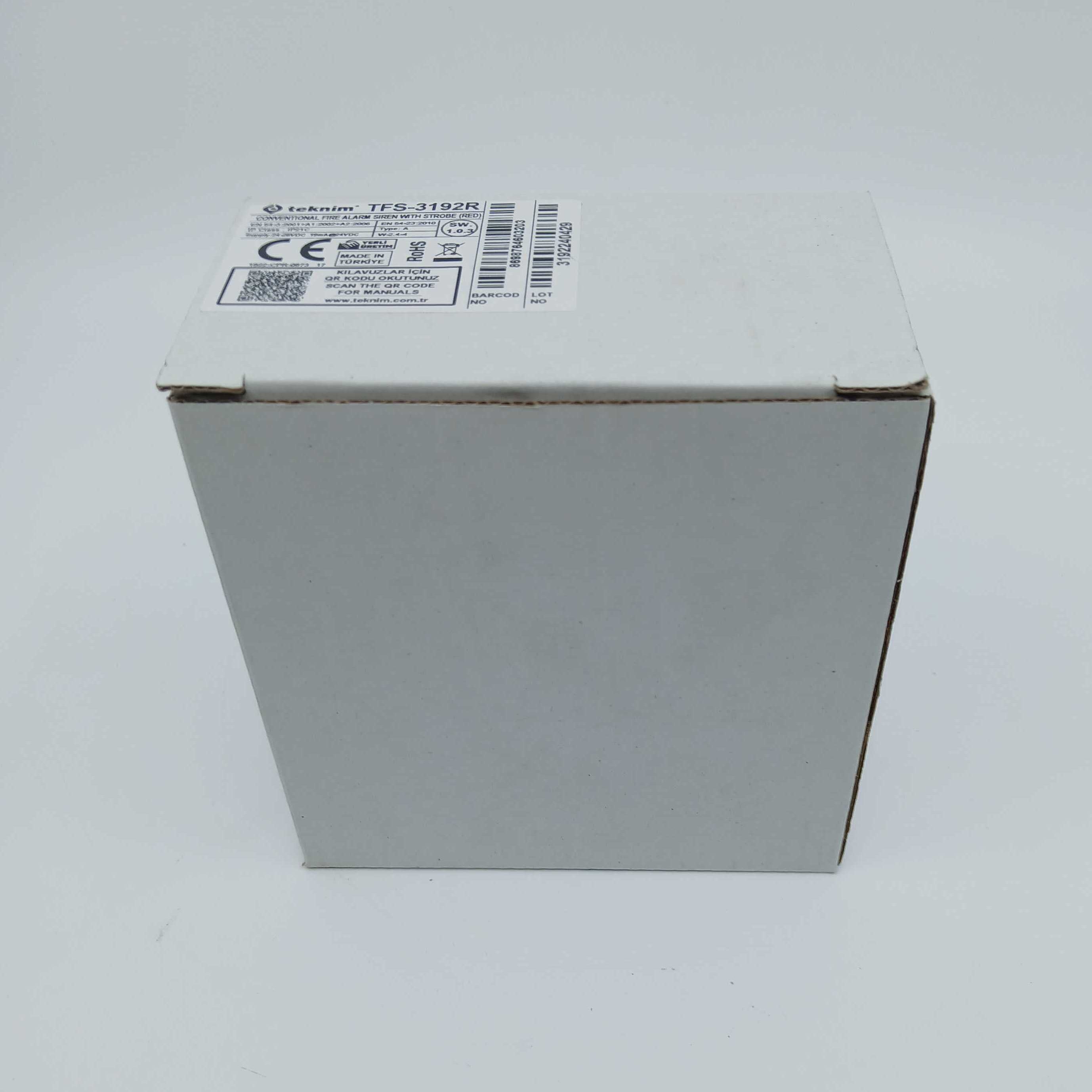 FireClass TFS-3192R Conventional Fire Alarm Sounder with Strobe - Red - JEM Systems UK