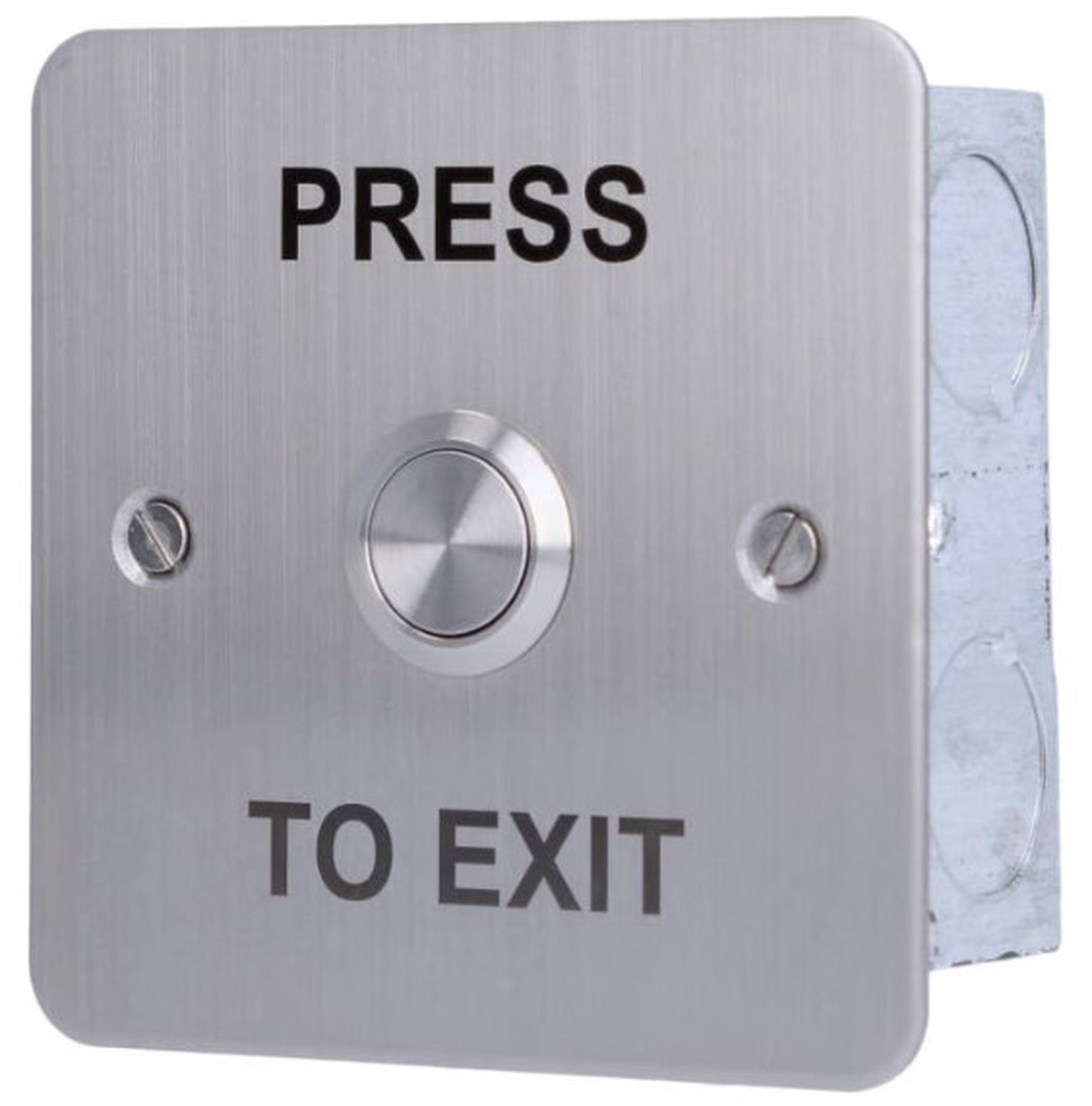 CDVI Square Exit Button Flush Stainless Steel