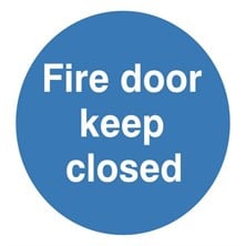 Fire Door Keep Closed Sign 100mm x 100mm - JEM Systems UK