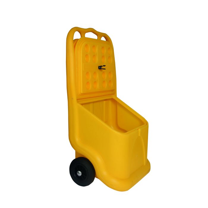 Firechief 75ltr Unikart Mobile Grit Bin (GSUK75/Y) - JEM Systems UK