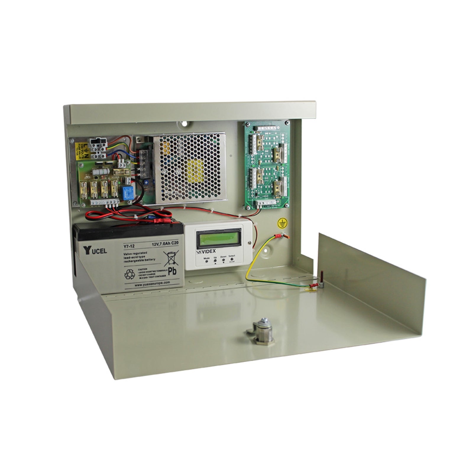 Videx VX2200 Audio 4 Door Control Cabinet c/w Time Clock