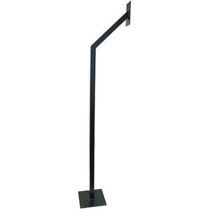 CDVI GNP-1L Lorry Height Goose Neck Post 1m Black