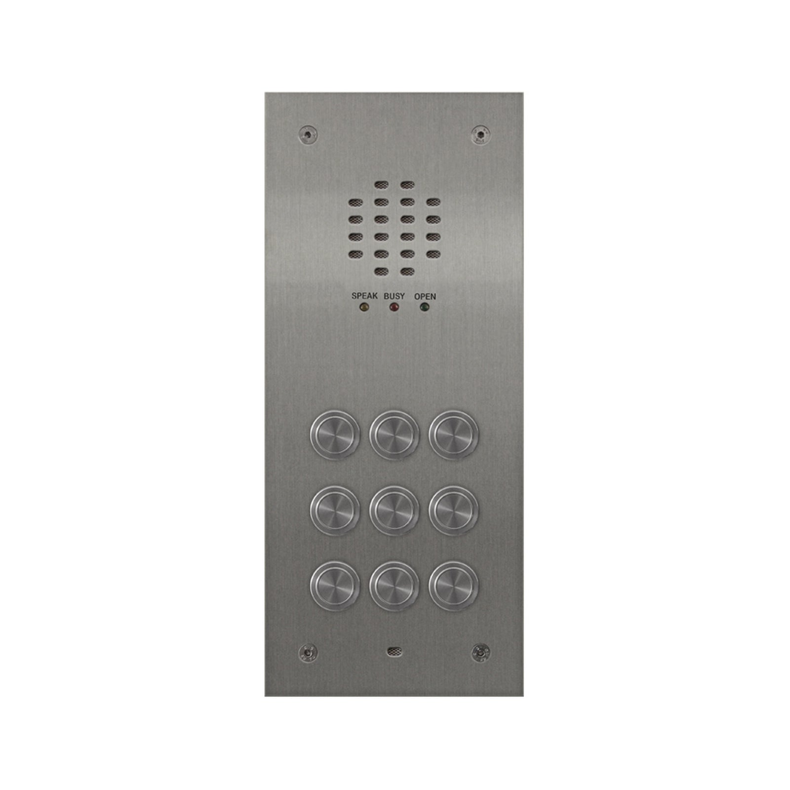 Videx 9 Button Audio Vandal Resistant Flush Panel c/w 136 Amplifier