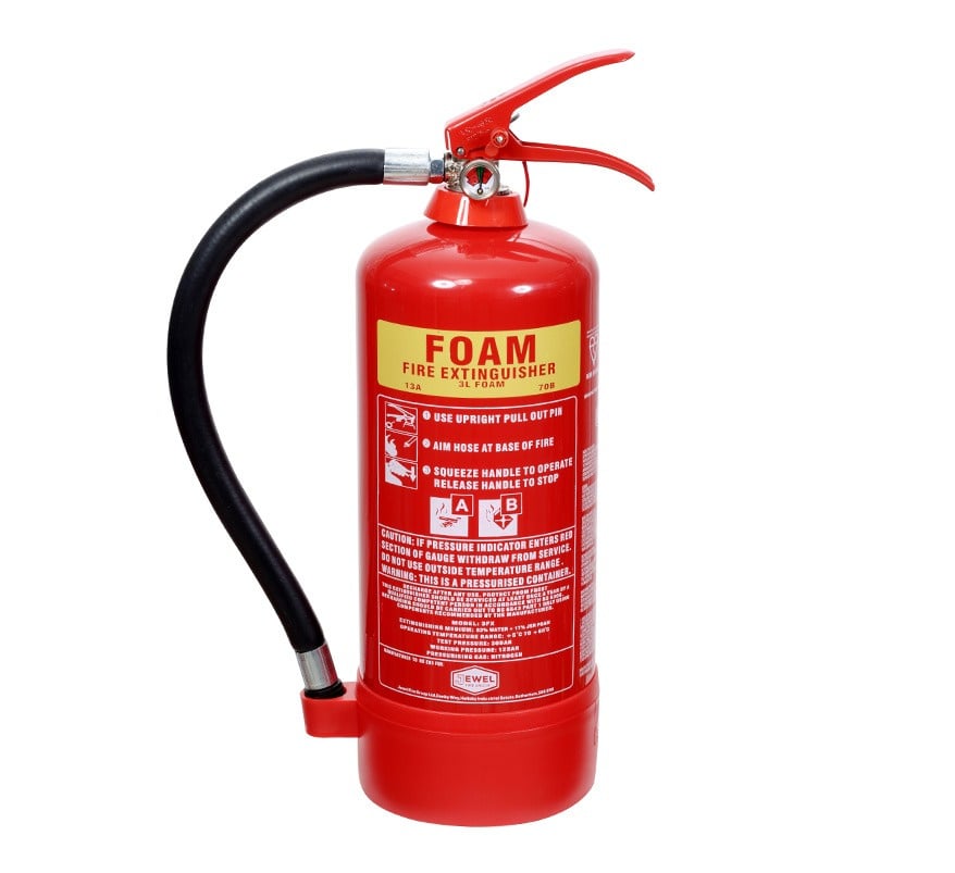 Jewel 3 Litre Foam Fire Extinguisher (3FX) - JEM Systems UK