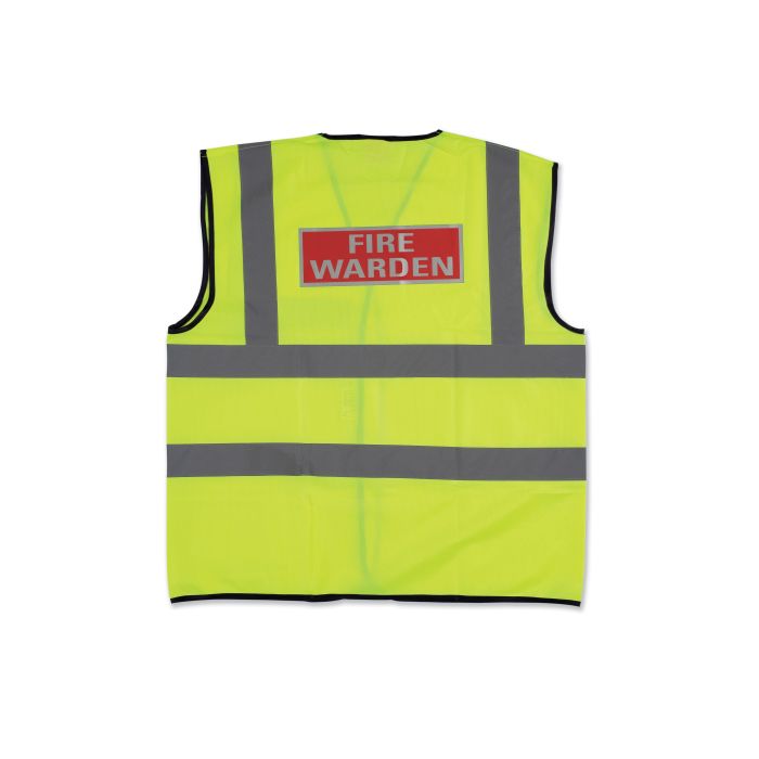Firechief Fire Warden Waistcoat-L (HVW1/FW-L) - JEM Systems UK
