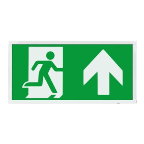 ESP Duceri 3W LED IP20 Emergency Exit Box - Lithium Battery - Up Arrow (D120UWH) - JEM Systems UK