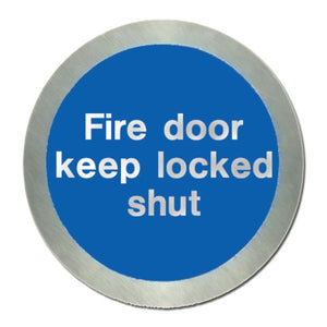 Firechief SS5140O Stainless Steel Fire Door Keep Locked Shut Disc