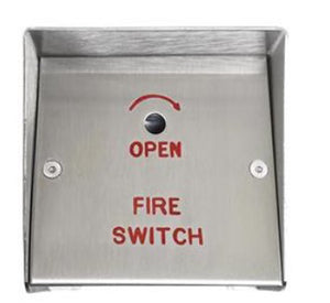 Comelit GDX Fire Drop Leaf Keyswitch Back Box Surface Stainless Steel