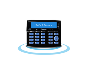 Texecom DBD-0200 Premier Elite LCDLP Prox Keypad Midnight Black Large Blue Display