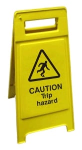 Caution Trip Hazard Free-Standing Sign - JEM Systems UK