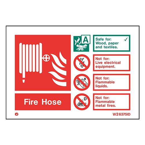 Firechief Fire Hose ID Sign (W6375ID)