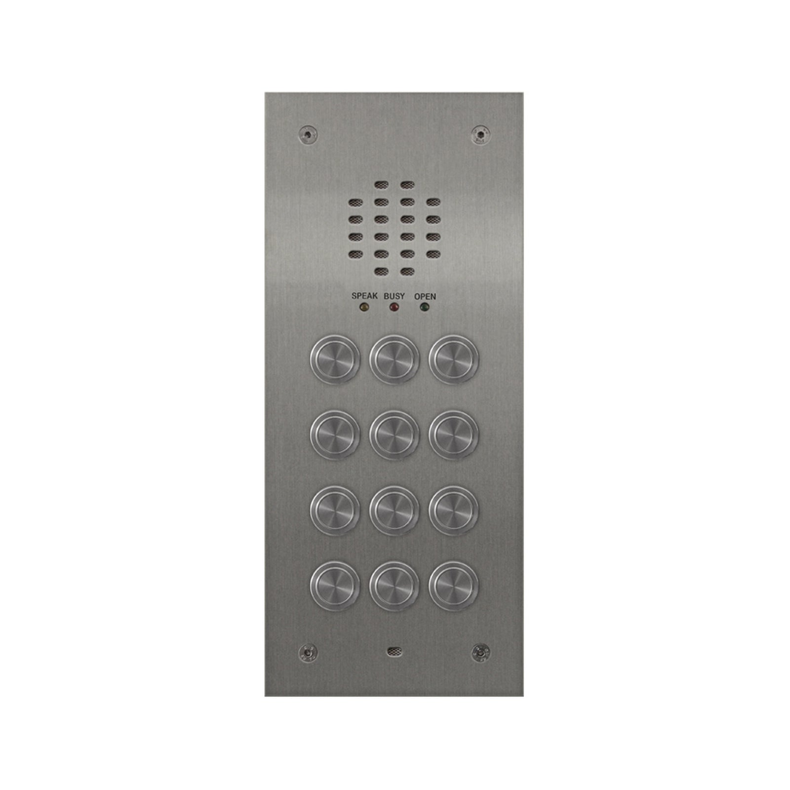 Videx 12 Button Audio Vandal Resistant Flush Panel for VX2200 c/w 138 Amplifier