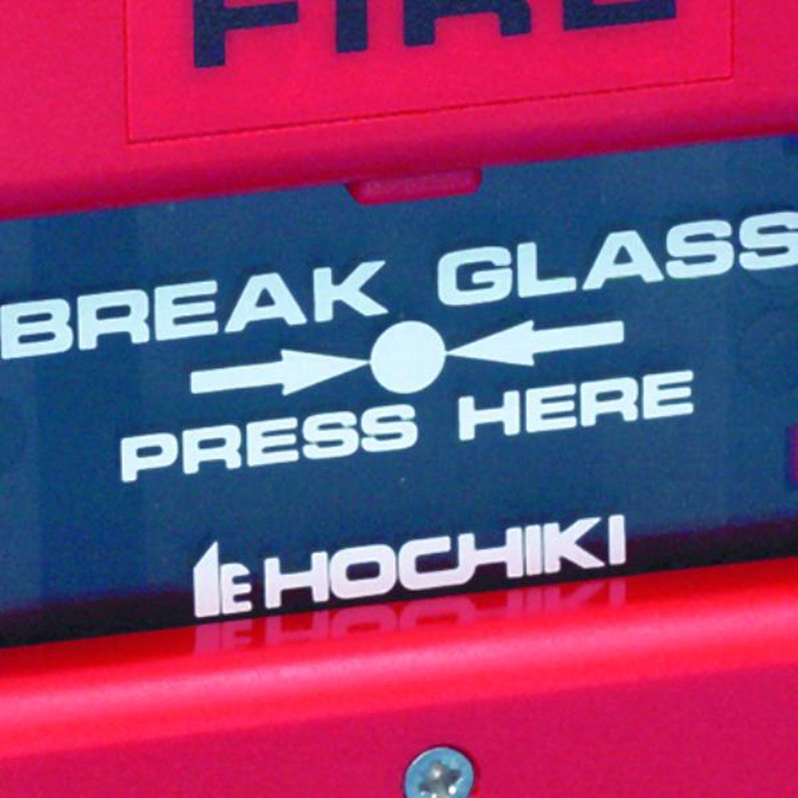 Hochiki Glass Element for Call Point with Hochiki Logo