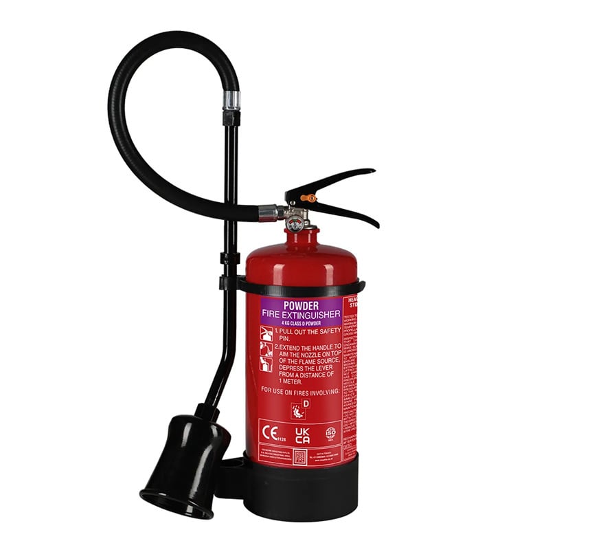 Ceasefire SPM-PYRO 4kg Class D Powder Fire Extinguisher (Alkali M28) (CF-000040A) - JEM Systems UK