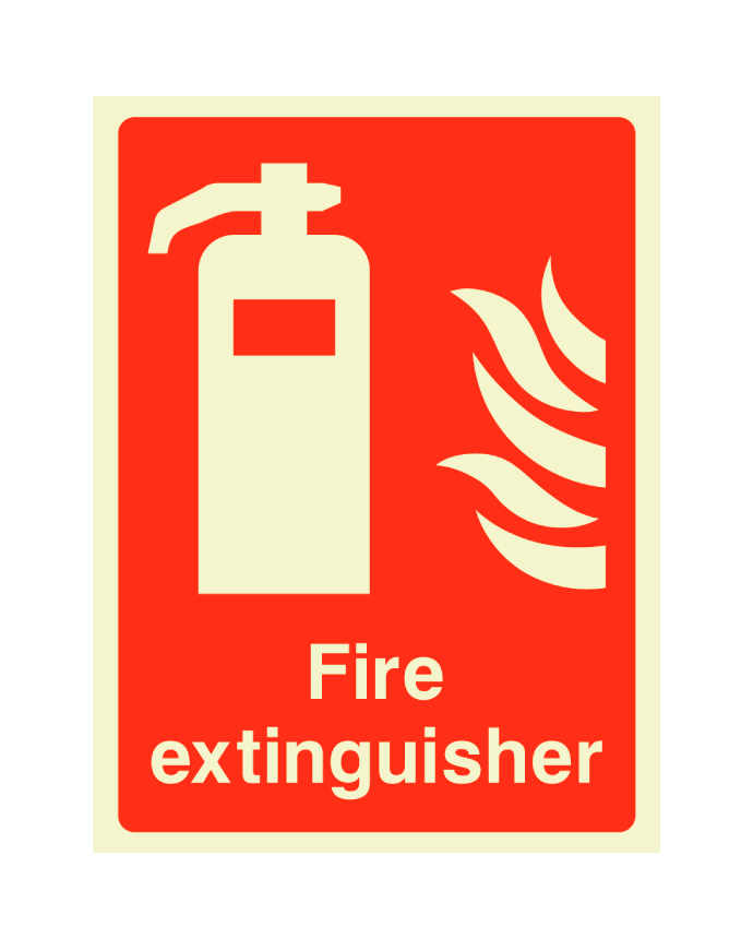CheckFire 502P Fire Extinguisher sign photolum.