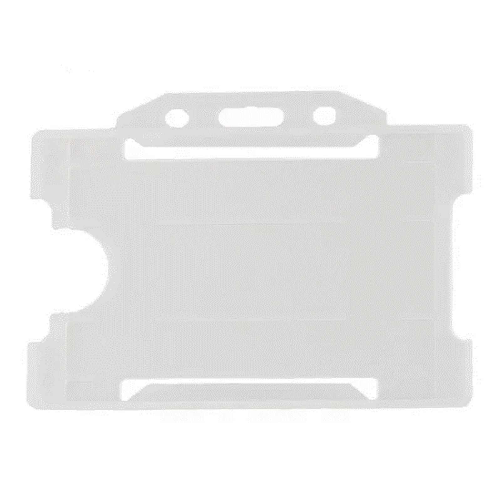 Controlsoft Open Faced Cardholder Clear (Pack 100)