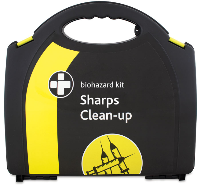 Reliance Medical Biohazard Sharps Clean-Up Kit (5 Applications) (Large Aura3 Box) (988) - JEM Systems UK
