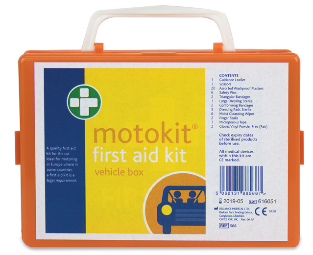 Reliance Medical Motokit First Aid Kit (RH2 Box & Bracket) (566) - JEM Systems UK