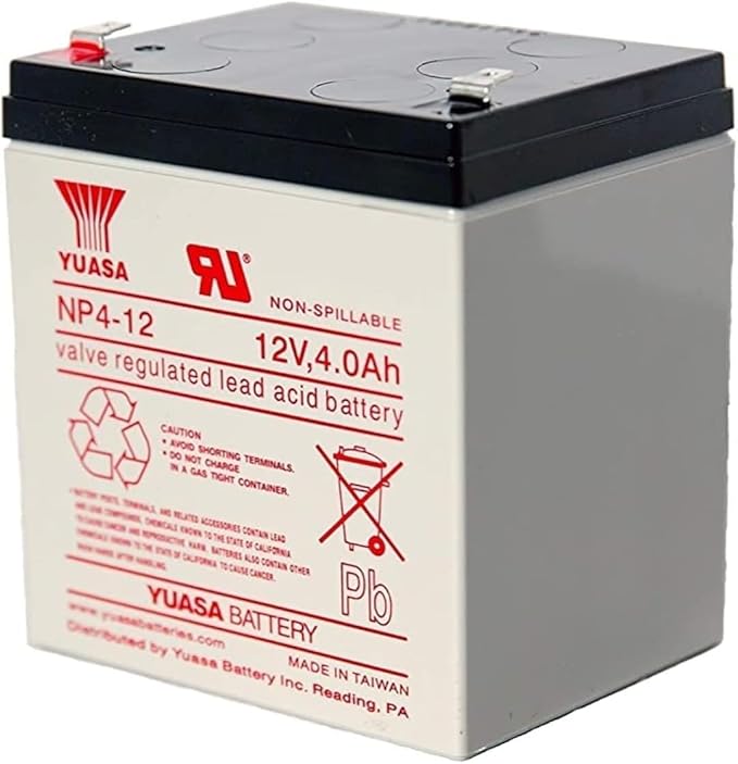 Yuasa NP4-12 (12V 4Ah) Yuasa General Purpose VRLA Battery