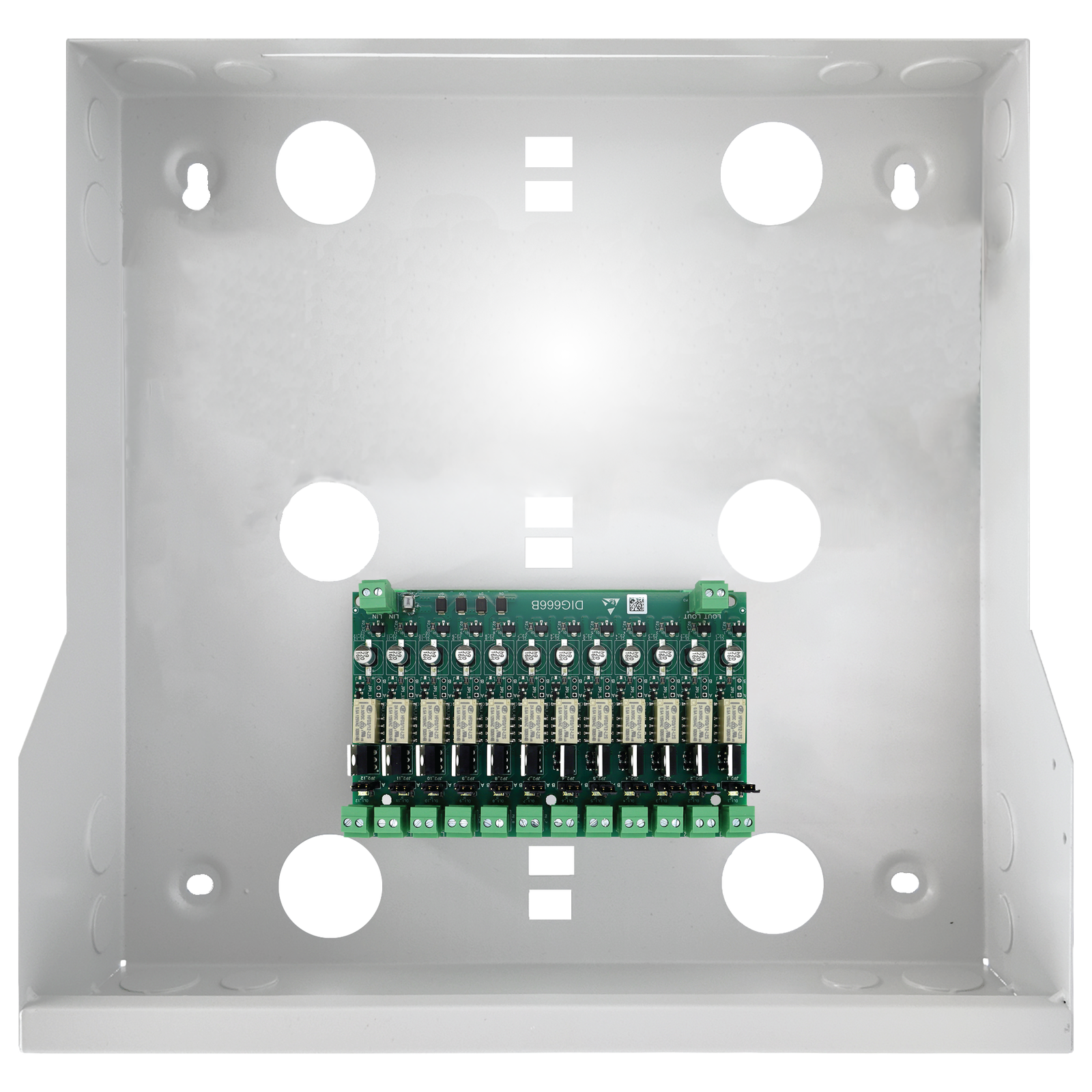 Comelit GDX Next 12-Way Handset Expansion Unit in Metal Cabinet