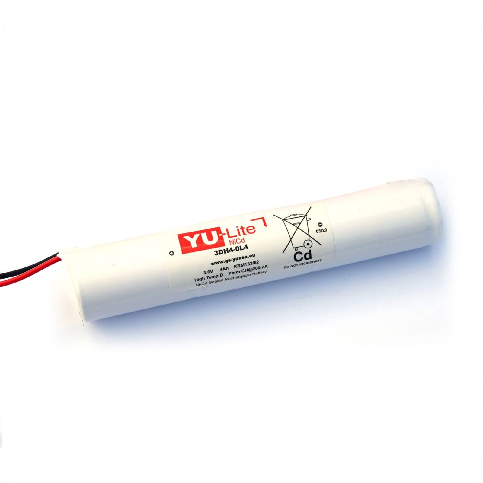 Yuasa Nicd 3*4.0Ah Htemp Dcell Leads Sty4