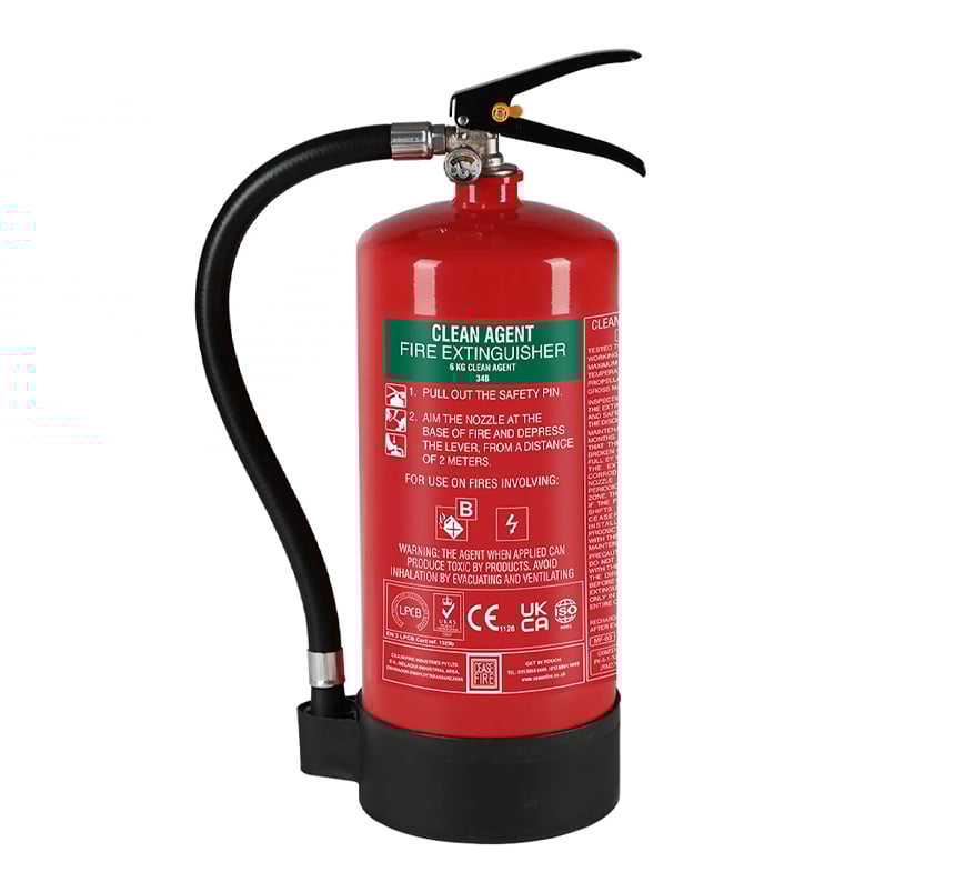 Ceasefire 6kg Fluoroketone Clean Agent Fire Extinguisher (CF-001335A)