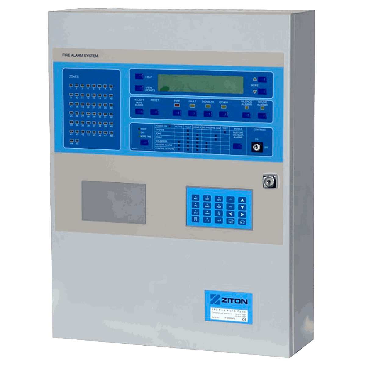 ZITON ZP3 Series, ZP3-2L, 2-Loop Analogue Control Panel, English (71401N) - JEM Systems UK