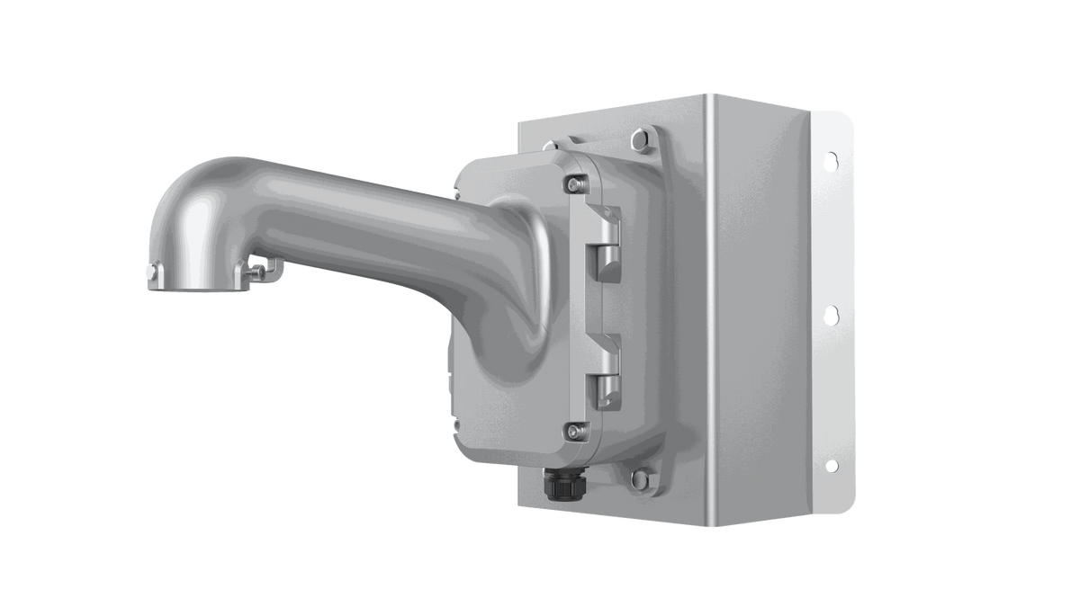 Hikvision Wall Corner Mount with Junction Box Platinum Grey