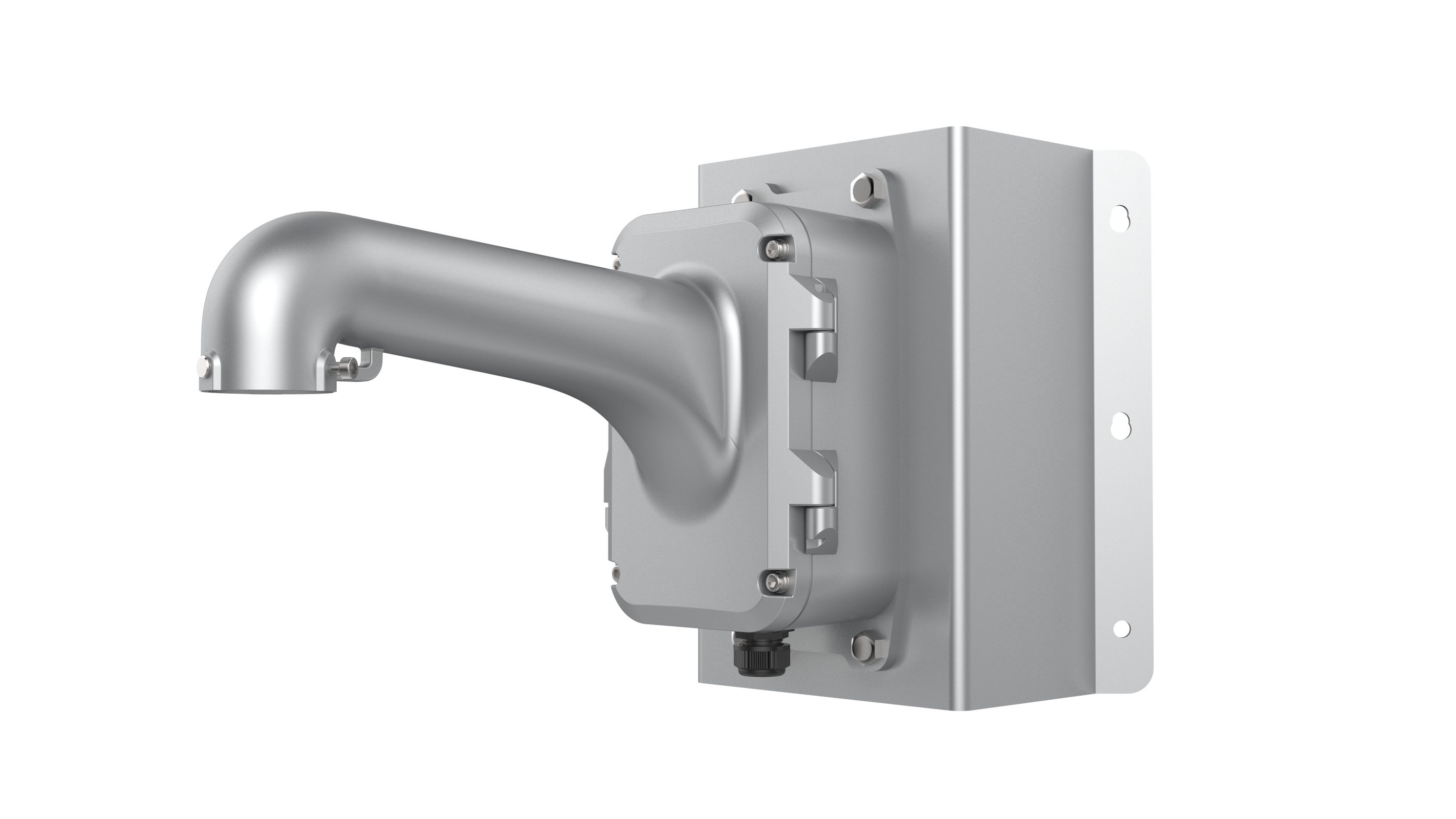 Hikvision Wall Corner Mount with Junction Box Platinum Grey