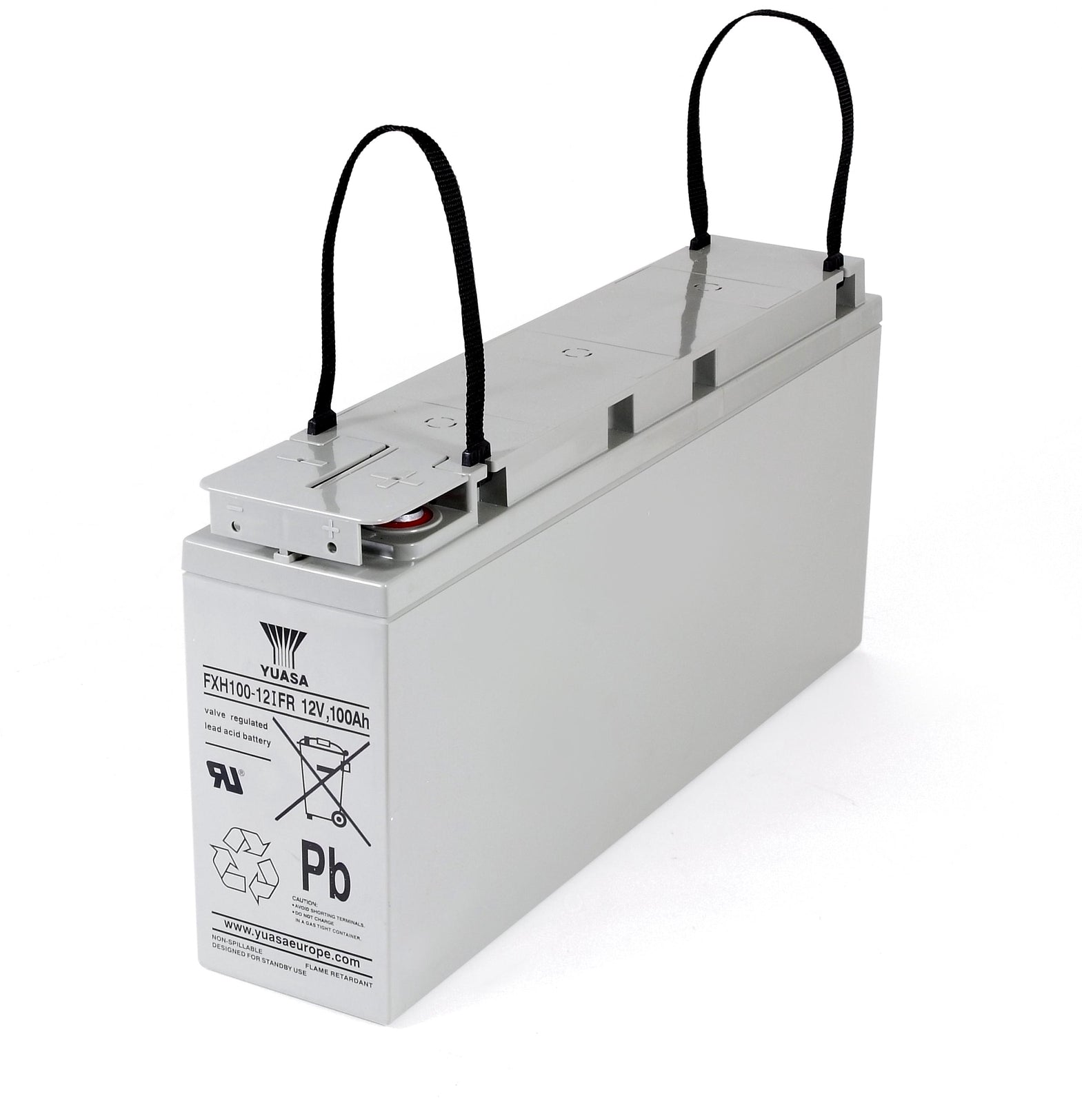 Yuasa 12V 100.8Ah Industrial VRLA Battery Front Terminal
