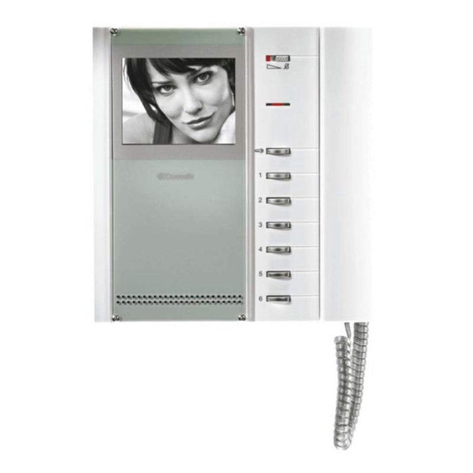 Comelit Black & White Monitor with Bravo Series Handset