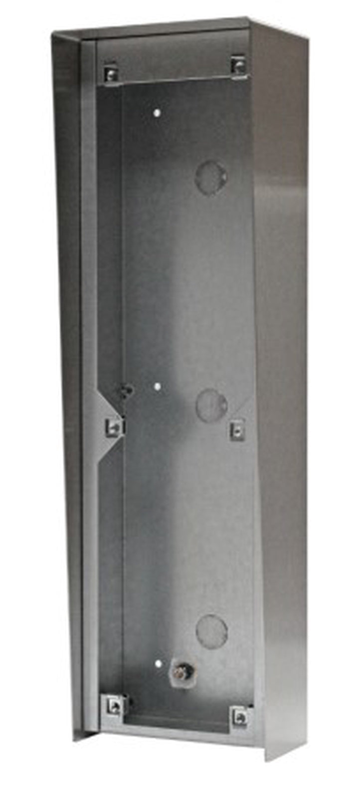 Videx Surface Back Box c/w Rainshield for 130x400mm VR Panel Stainless Steel