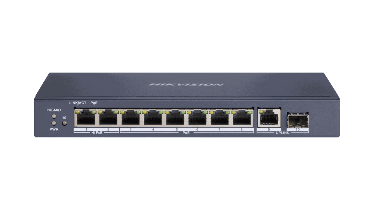 Hikvision 8 Port Gigabit Unmanaged POE Switch