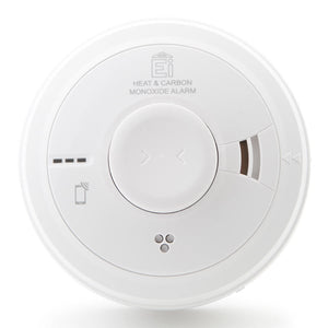 Aico Ei3028 Mains Powered Combined Heat & Carbon Monoxide Alarm with Rechargeable Back-Up Battery