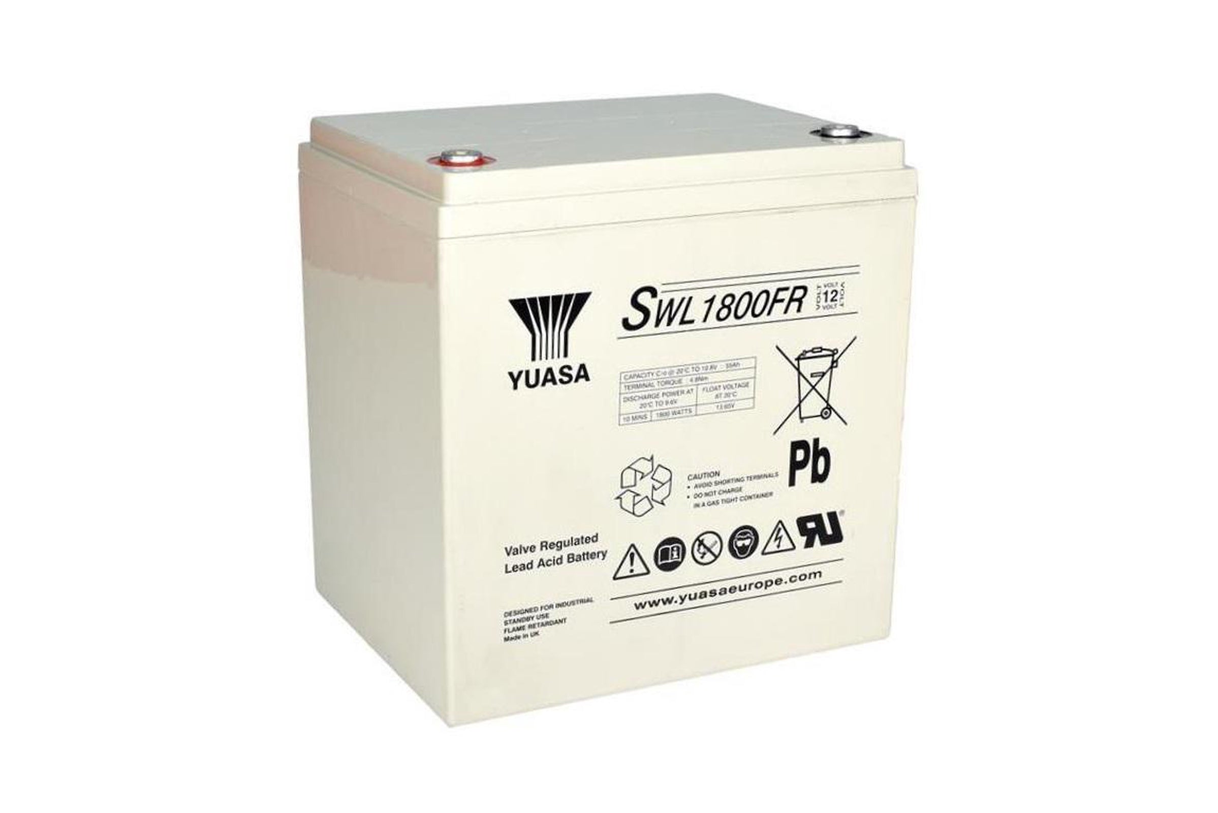 Yuasa 12V 57.6Ah Industrial VRLA Battery