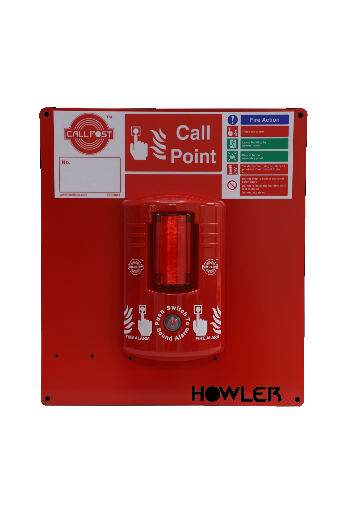 Howler CallPost Mounting Board with Signage - JEM Systems UK