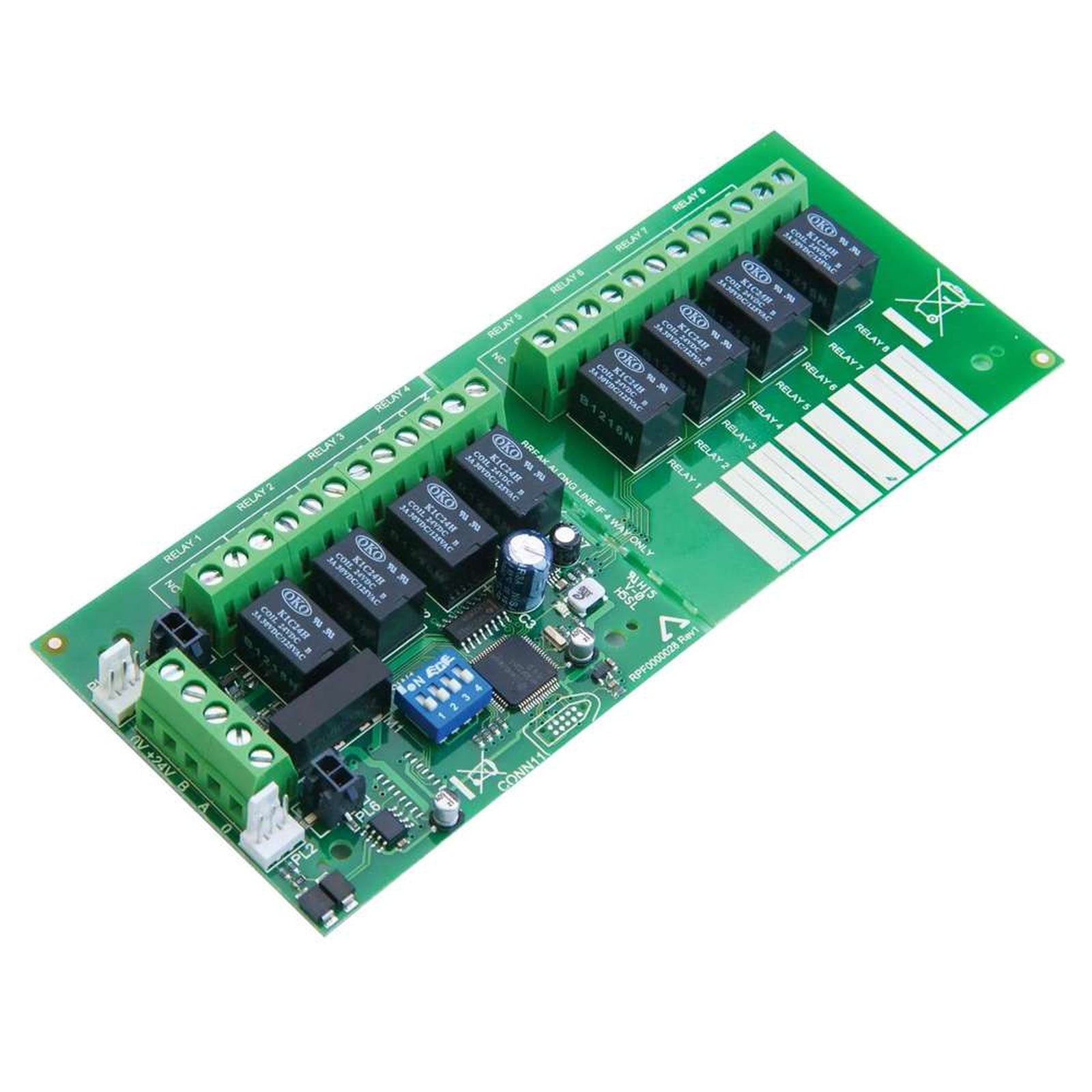 C-TEC ZFP 8-Way Relay PCB Full Size