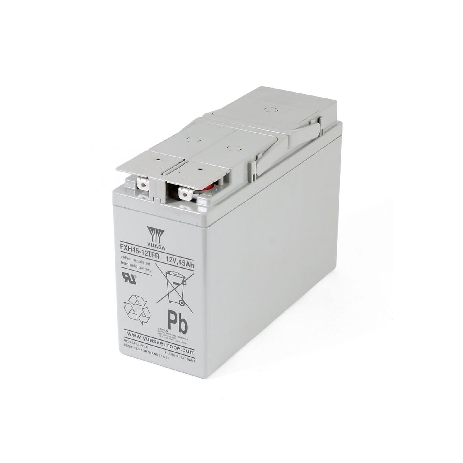 Yuasa 12V 45Ah FXH Series Front Terminal Standby AGM VRLA Battery