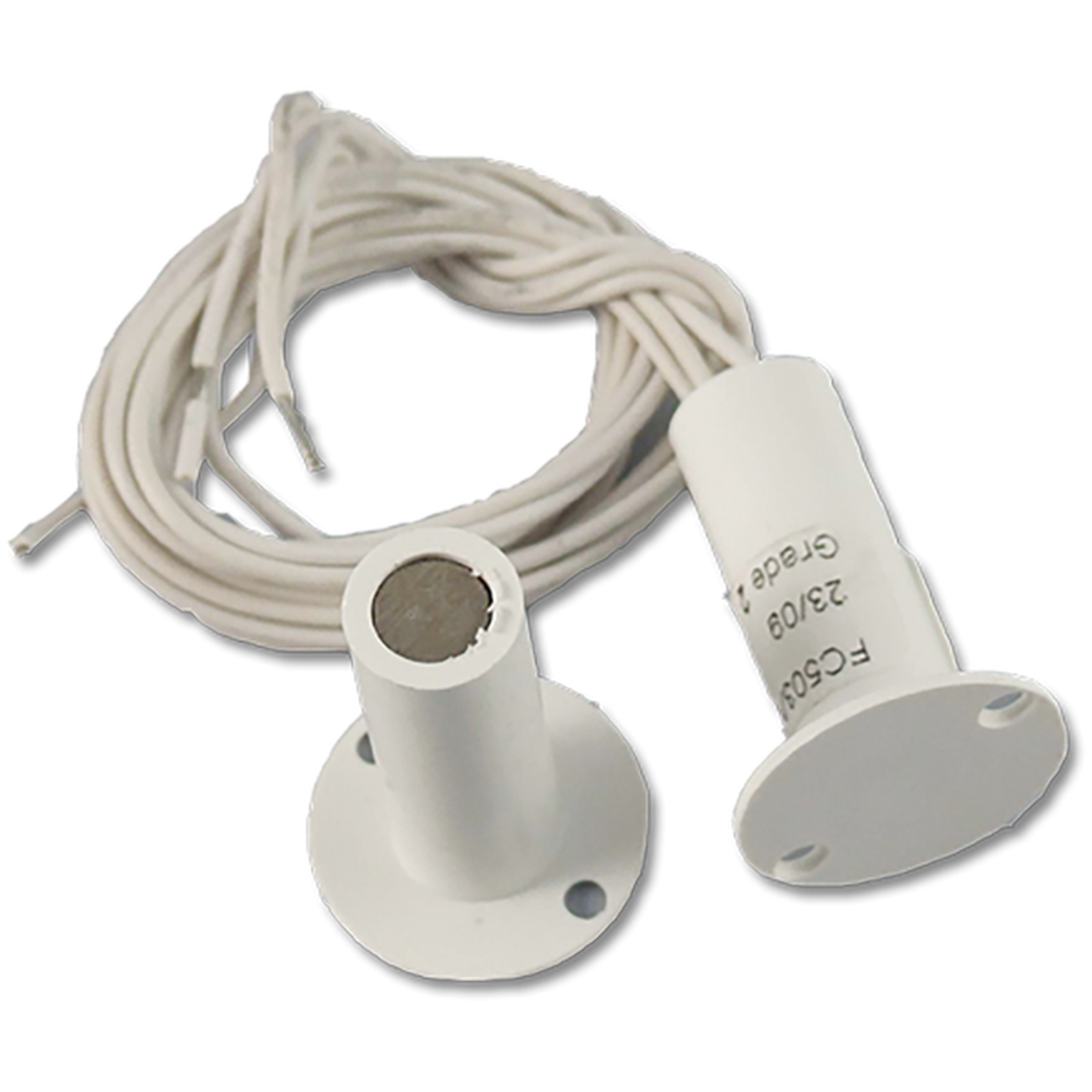 CQR 3/8 Flush Round Contact White