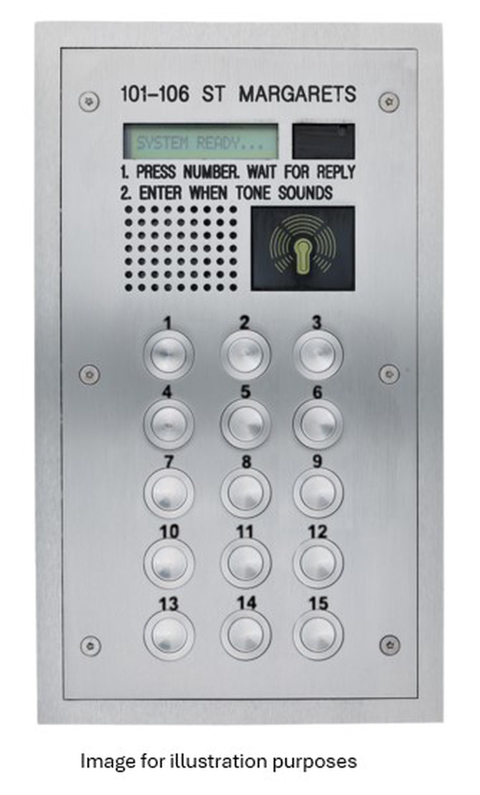 Comelit GDX 12 Button Compact Functional Entrance Panel Flush