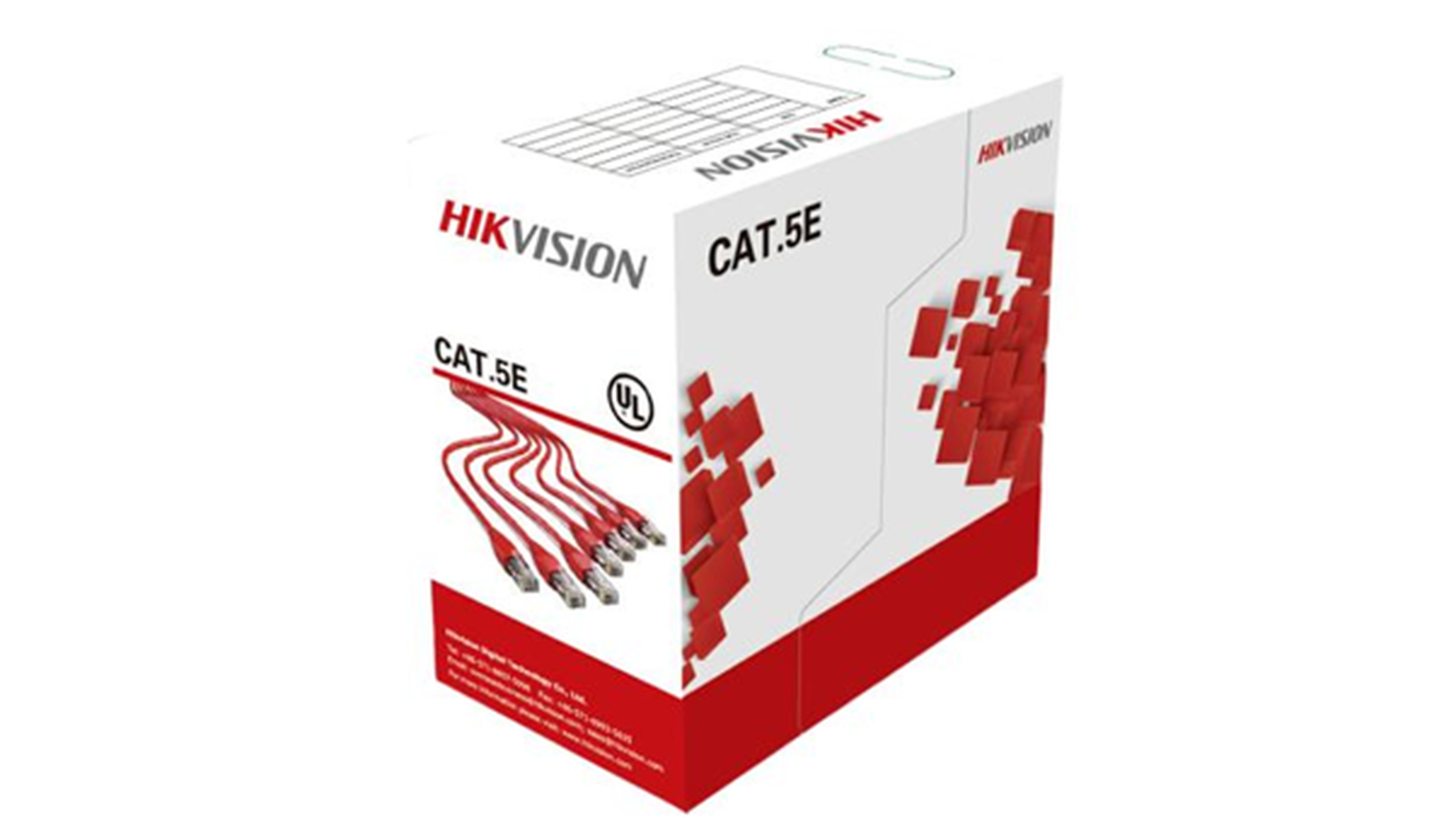 Hikvision Cat5e 0.5mm Solid Copper Network Cable Grey 305m