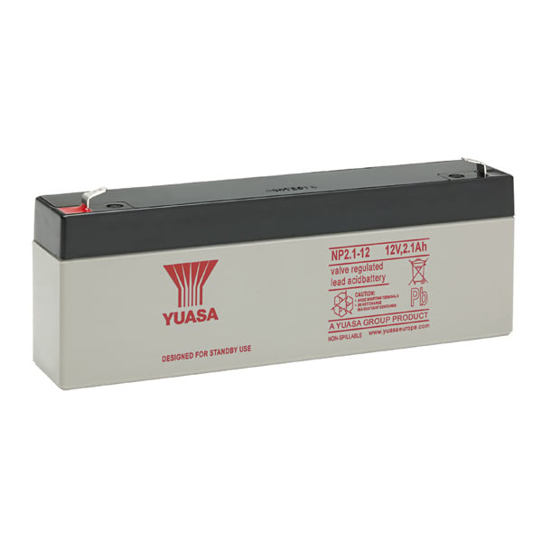 Yuasa NP 12v 2.1Ah Sealed Lead Acid Battery (NP2.1-12) - JEM Systems UK